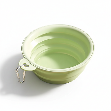 Prenosna zložljiva posoda za pse – Zelena